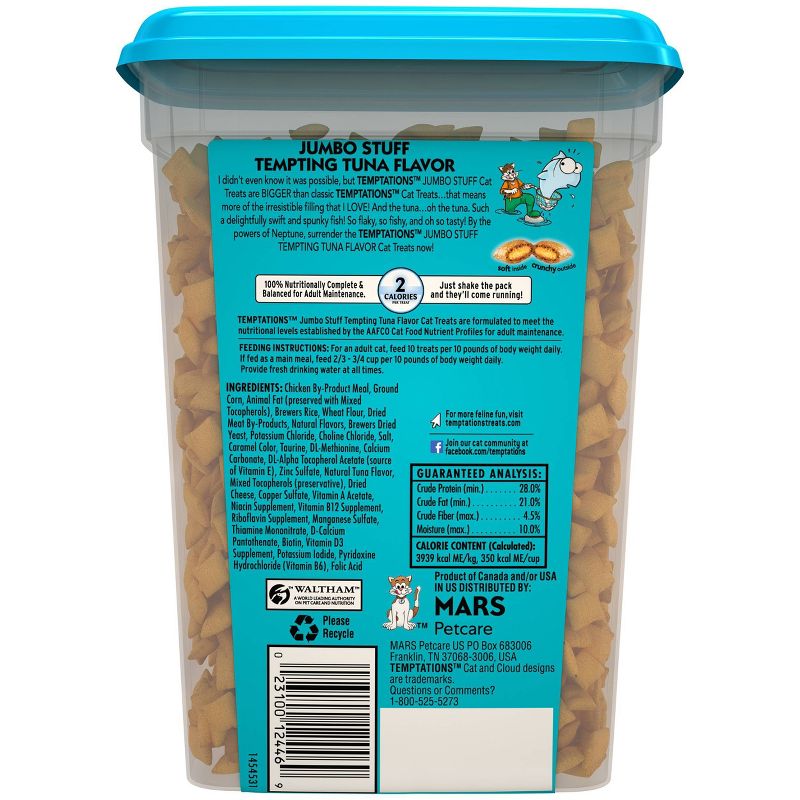 Temptations Whiskas Jumbo Stuff Tempting Tuna Cat Treats - 14oz