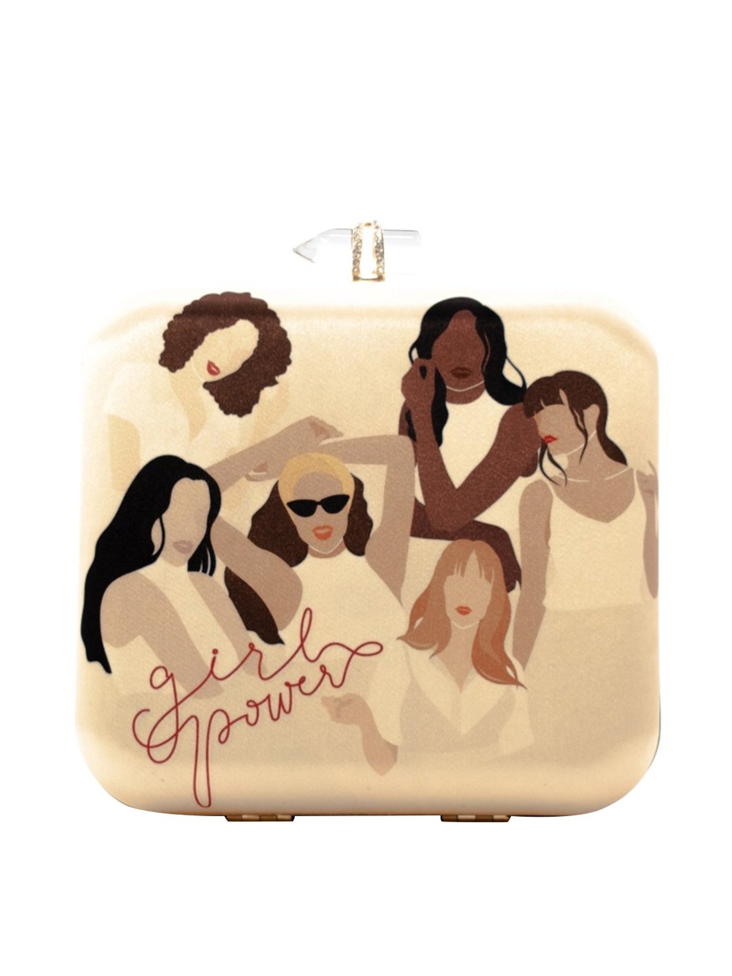 Sugarcrush Golden Satin Clutch