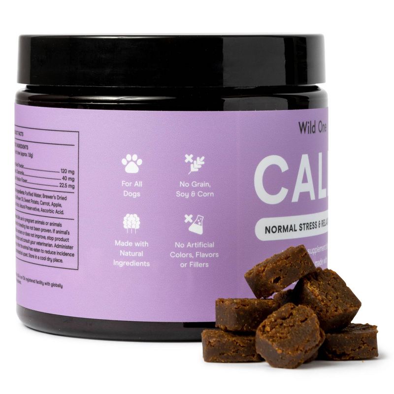 Wild One Calm Dog Supplements for Normal Stress and Relaxation - 120ct