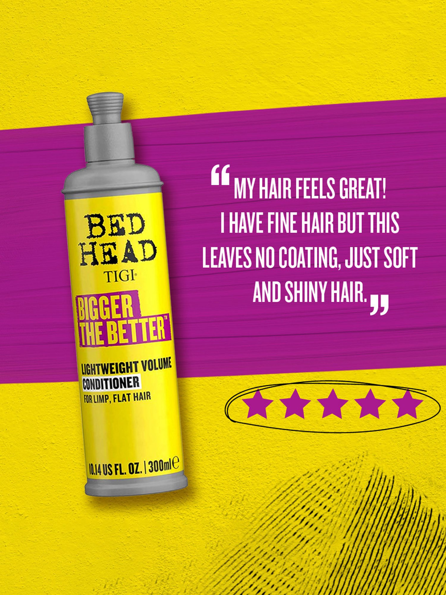 Bed Head TIGI Bigger The Better Lightweight Volume Hair Conditioner - 300 ml