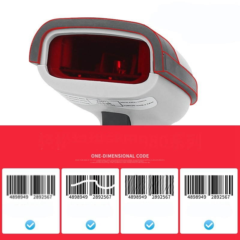 Handheld Fast Decoding Data USB Laser Code Wireless Barcode Scanner Reader