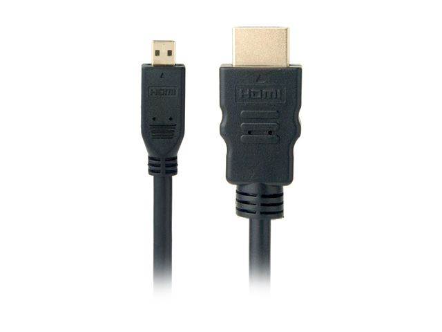 Omni Gear MHD-10 10 ft. Micro HDMI to HDMI Cable (60Hz) with Ethernet, 4K UHD High Speed