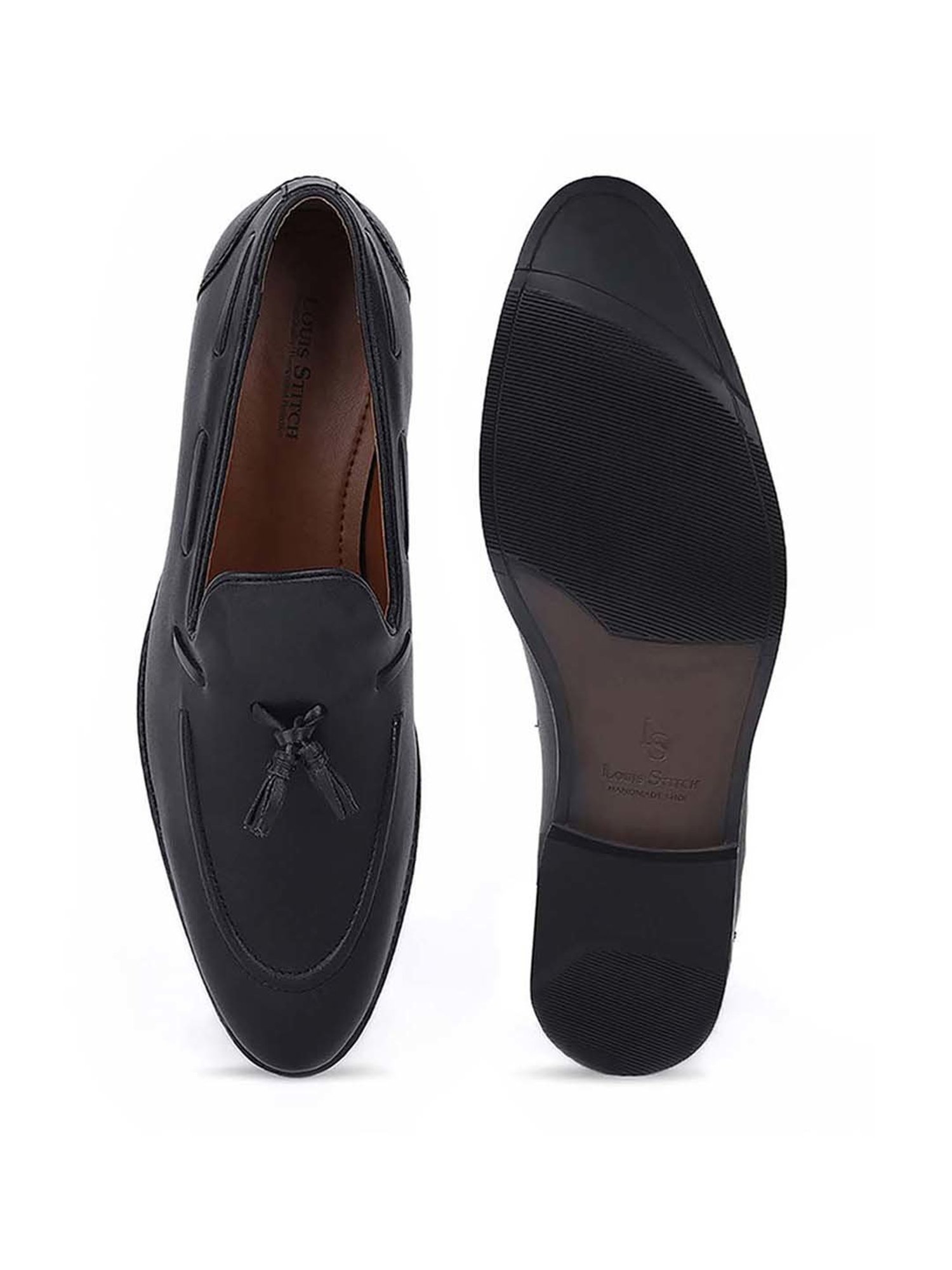 Louis Stitch Men's Black Formal Mocassins