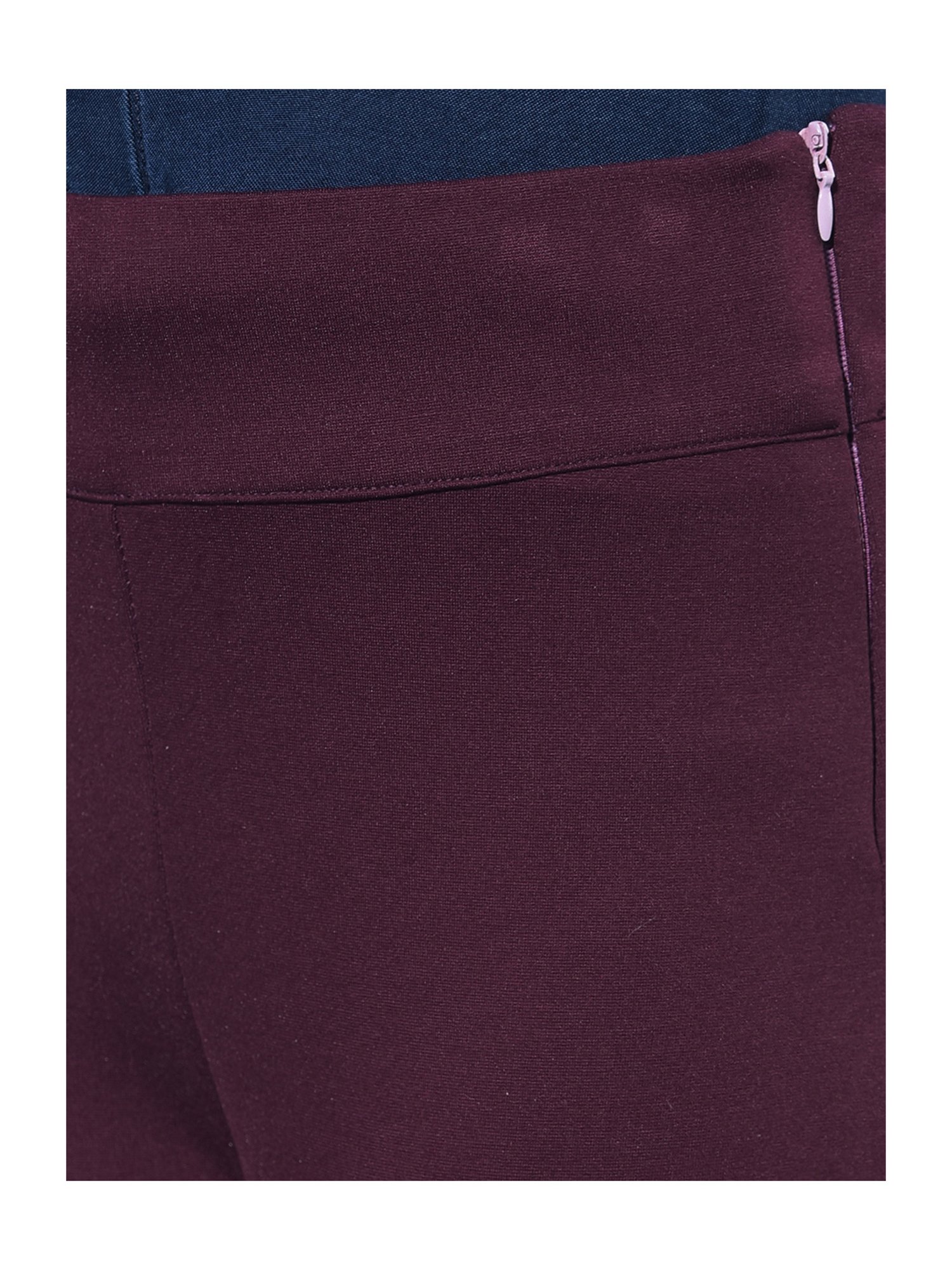 Crimsoune Club Girls Maroon Solid Treggings