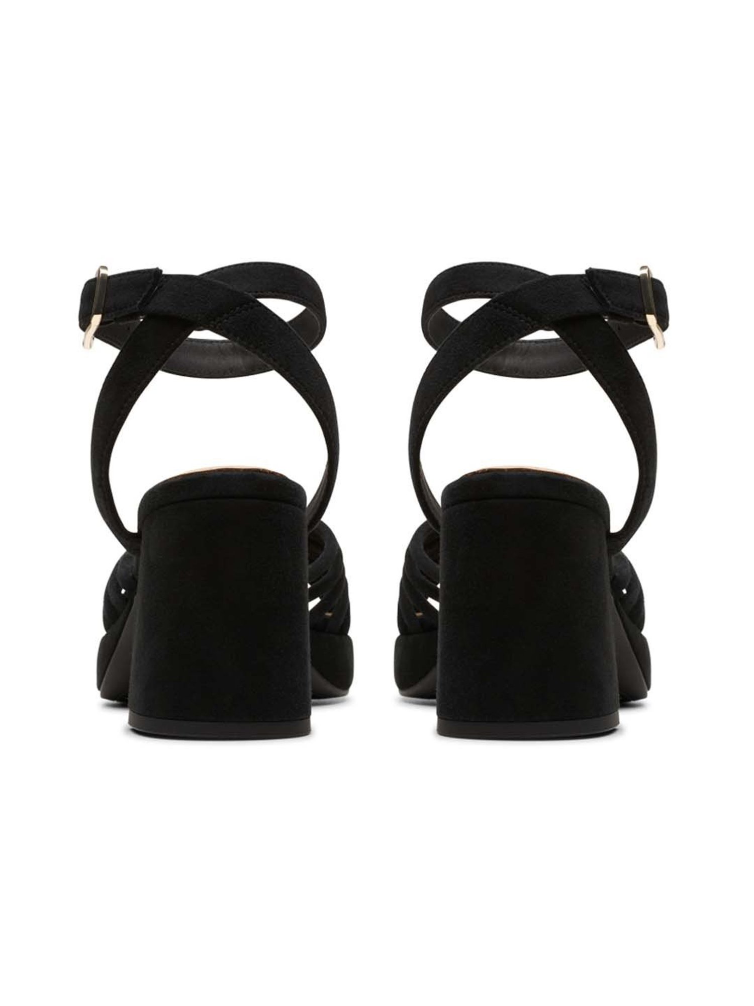 Clarks Women's Ritzy75 Faye Black Ankle Strap Sandals