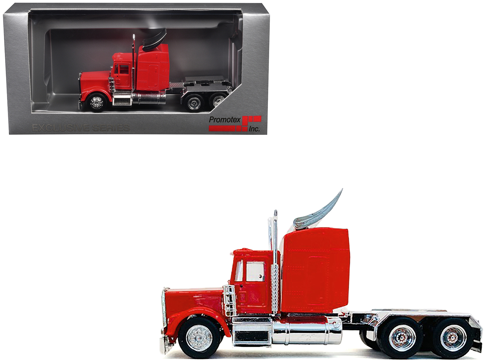 Kenworth T880 Winch Truck with Pinnacle Frac Tank Trailer White and Viper Red 1/34 Diecast Model by First Gear