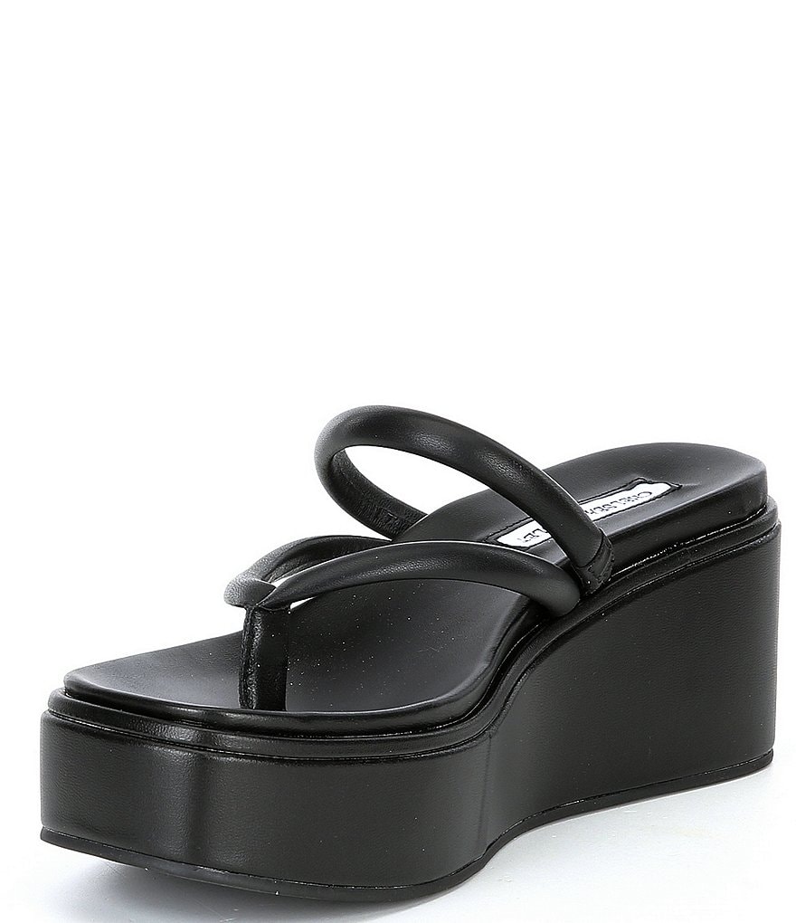 Chelsea & Violet Benni Flatform Wedge Thong Sandals