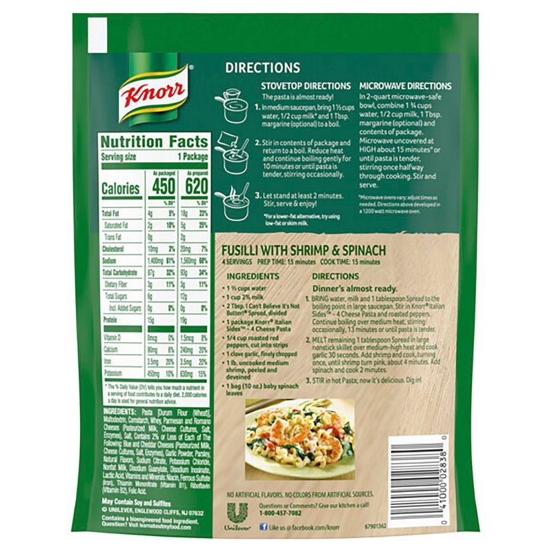 Knorr Italian Sides Four Cheese Pasta - 4.1oz