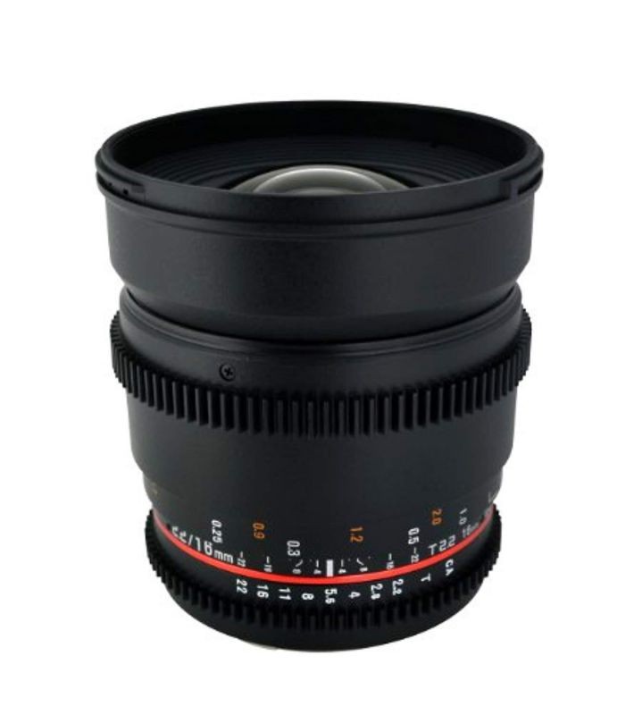 Rokinon 16mm T2.2 Wide Angle Cine Lens for Micro Four Thirds #CV16M-MFT