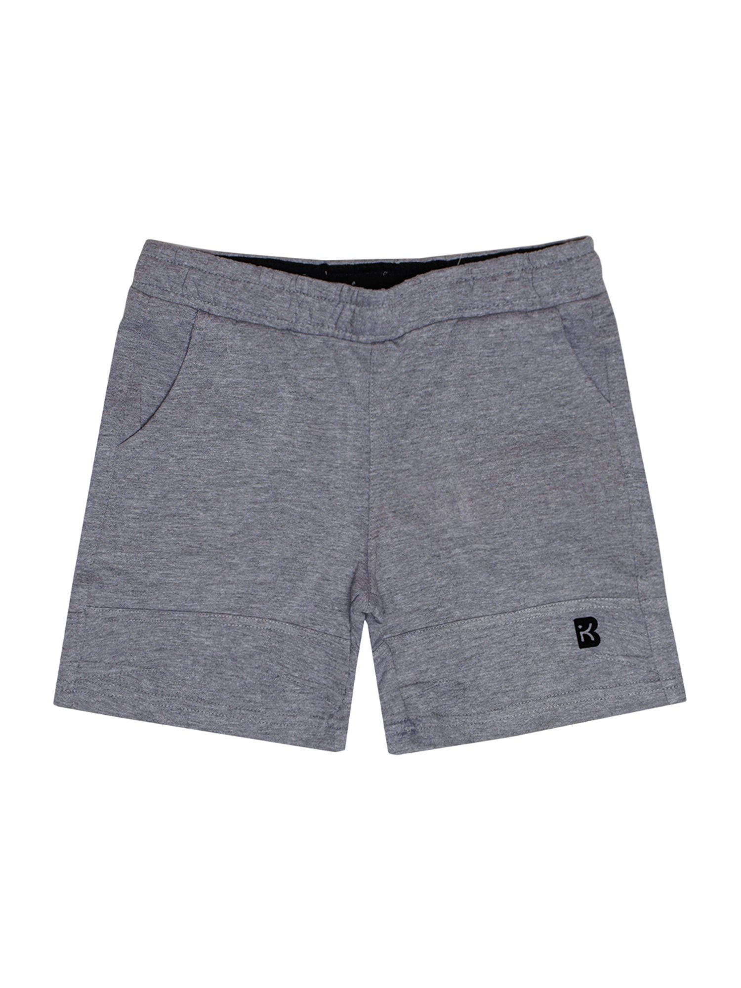 Bodycare Kids Grey Melange Textured Shorts