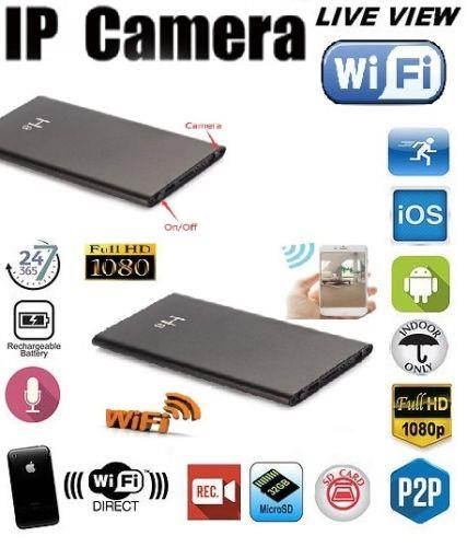 Mini HD 1080P SPY Hidden Camera Power Bank Motion Detection Recorder 5000mAh Device Charger Black H2(No Wifi)