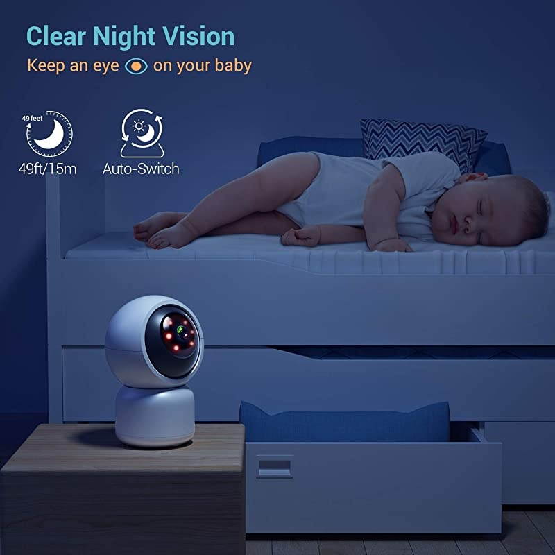 Security Camera WiFi IP Home CameraR2C 1080P HD Baby Monitor Wireless Pet Camera with AI Human Sound Detection Free Cloud Included 2Way AudioWorks with Alexa PanTilt Night Vision