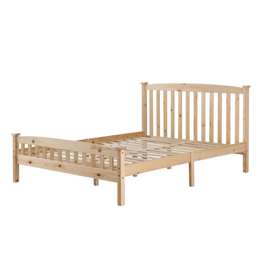 Single Layer Vertical Bed Wooden Sleeping Bed Pine Home Bedroom Wood Bed