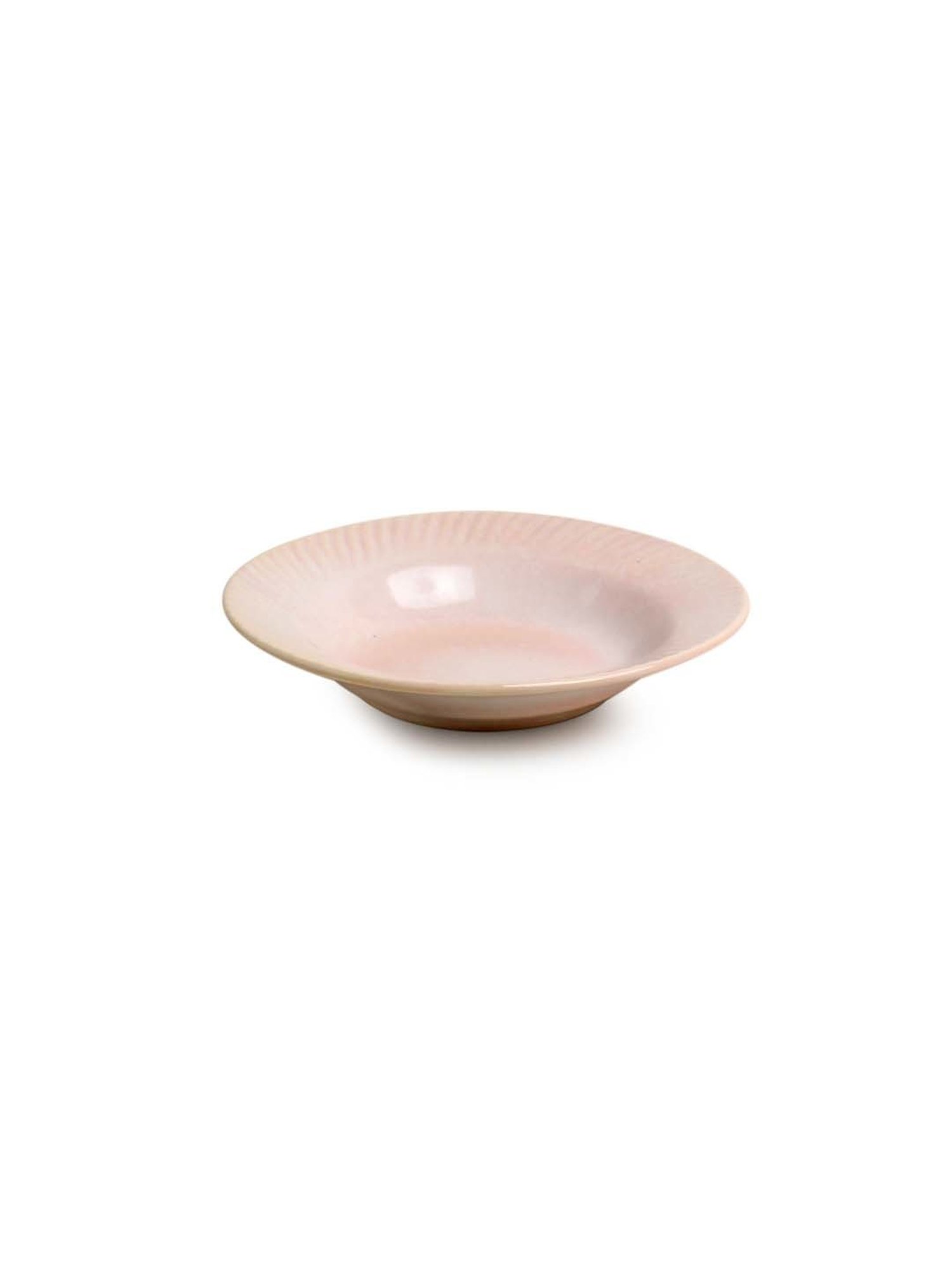 ExclusiveLane Reef Off-White Ceramic Side Plate