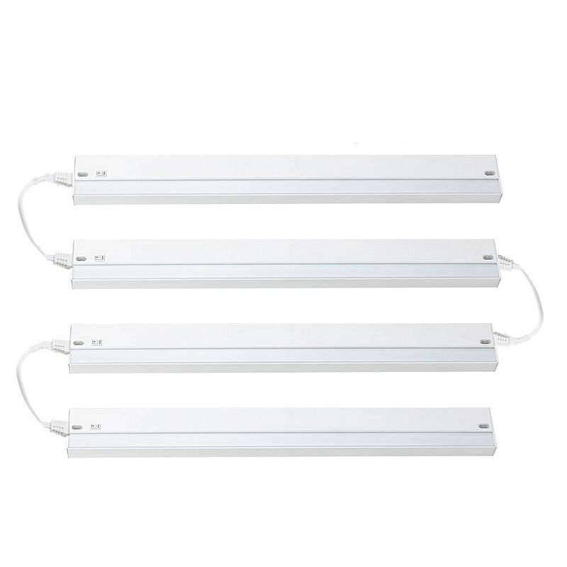 24" Bright Clean Antimicrobial Under Cabinet LED Light Fixture White - Brilli