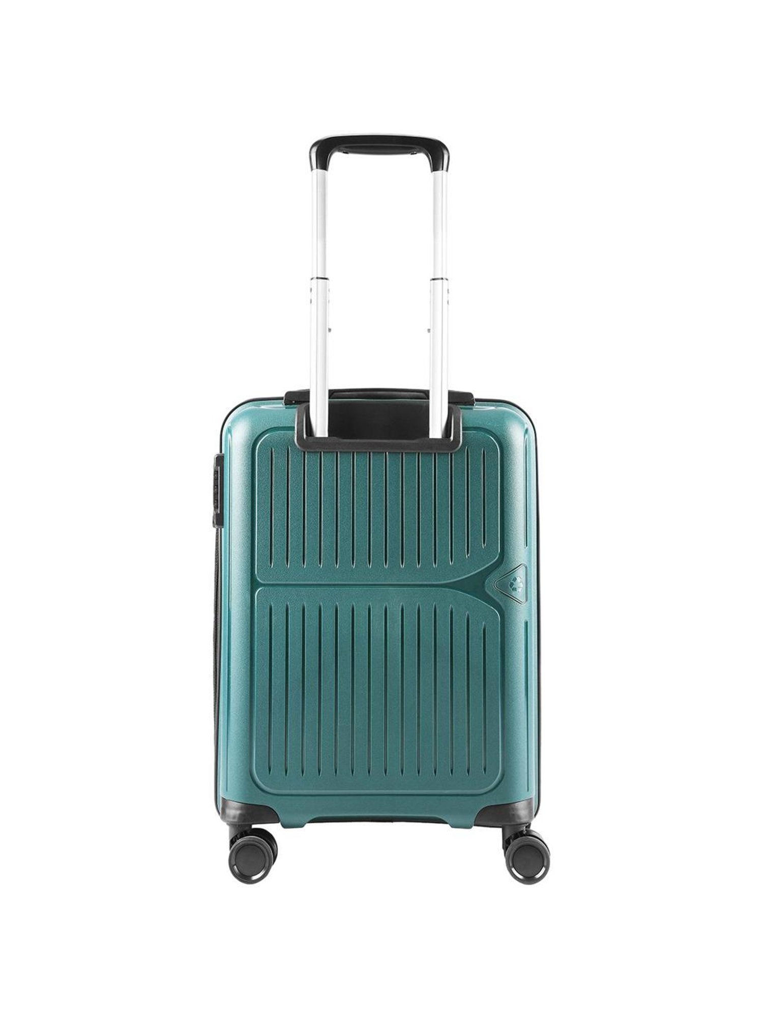 Aristocrat Green Textured Hard Cabin Trolley Bag - 22 cm