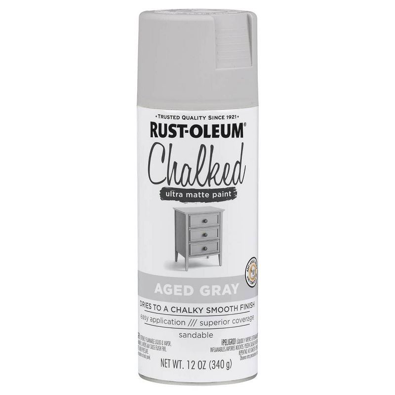 Rust-Oleum 12oz Chalked Aged Spray Paint Gray