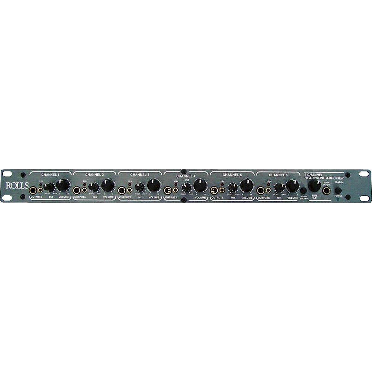 Rolls RA62C 6-Channel Headphone Amplifier, 1U Rackmount