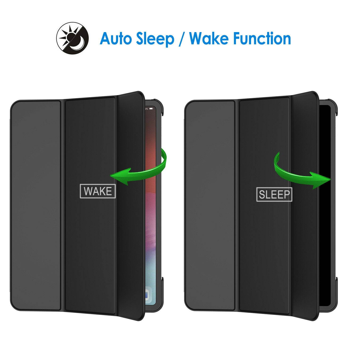 JETech Case for iPad Pro 11" 2018 (Supports Pencil) Smart Cover Auto Sleep/Wake