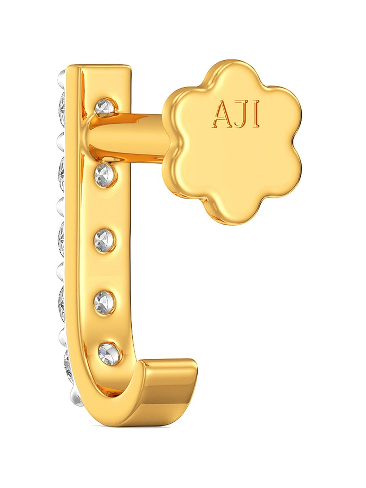 Malabar Gold and Diamonds 18 kt Gold & Diamond Nosepin