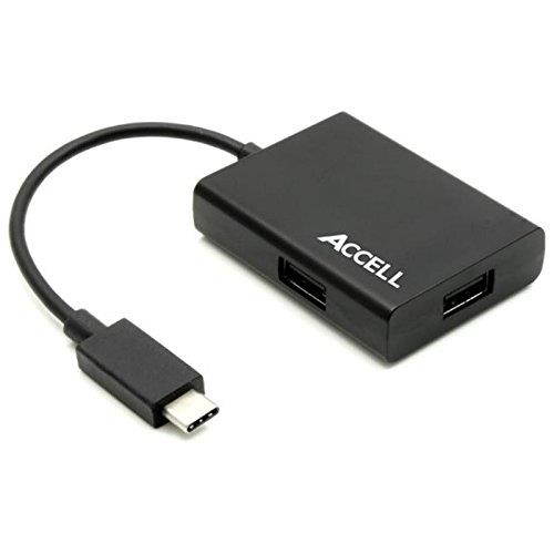 Accell Corporation U214B-001B Accell AC U214B-001B 7.9in(20cm) USB-C to 3 USB-A 3.0 Hub Retail