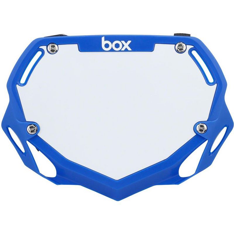 BOX Two BMX Number Plate Blue Large