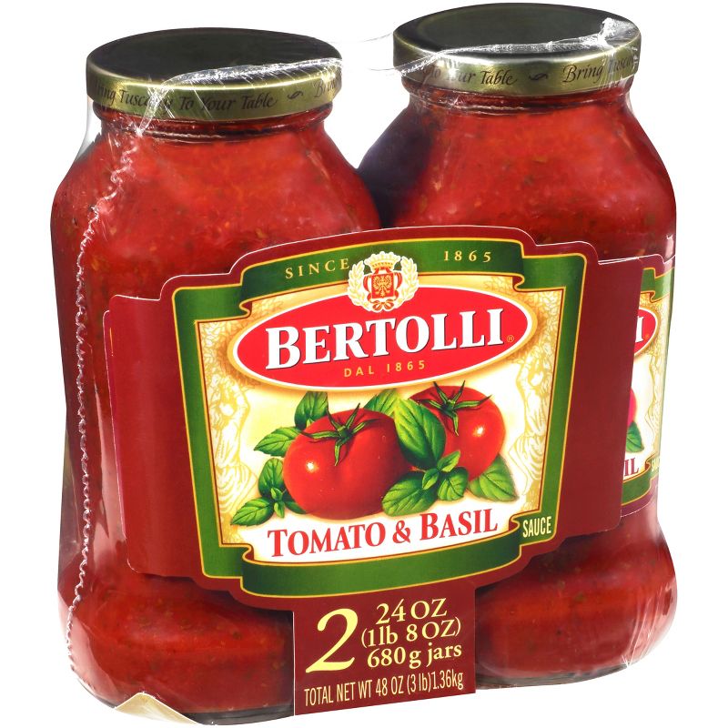 Bertolli Tomato & Basil Pasta Sauce Twin Pack - 48oz