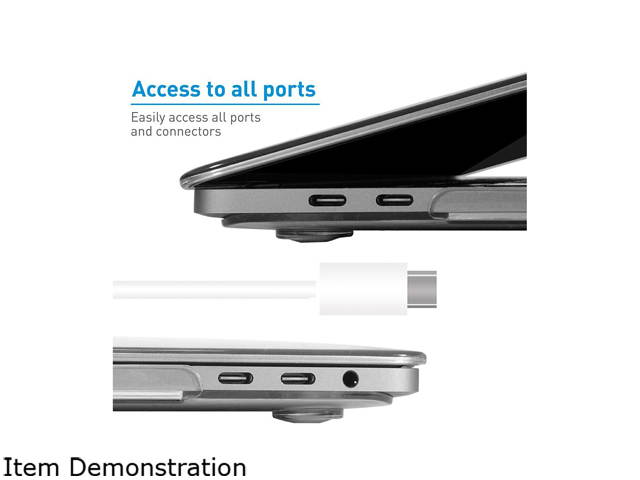 Macally PROSHELLTB13 MacBook Pro Case Cover 13" with/Without Touch Bar A1706/ A1708 Late 2016 Crystal Clear Protective Hard Shell