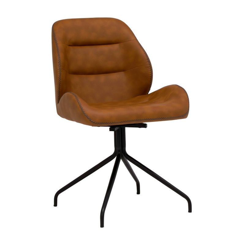 Devonport Swivel Office Chair Black/Copper - Calico Designs