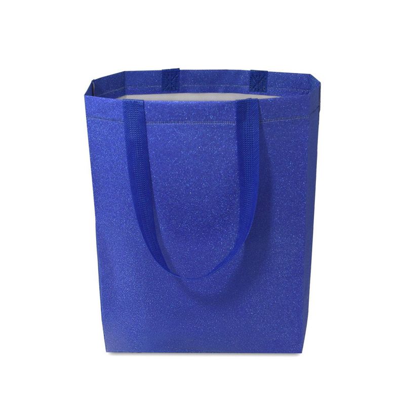 12pc Glitter Gift Bags Blue