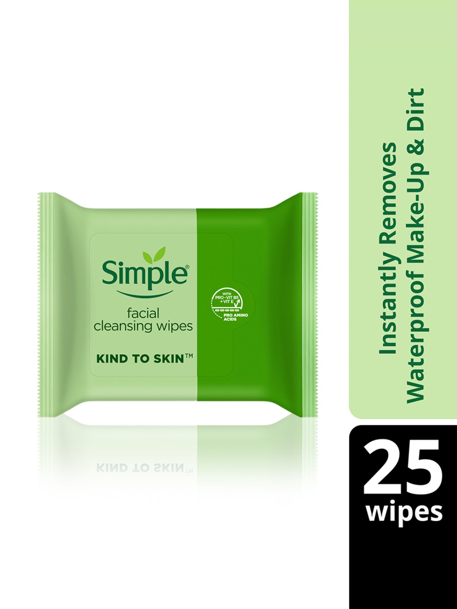 Simple Kind To Skin Facial Cleansing Wipes - 25 Wipes