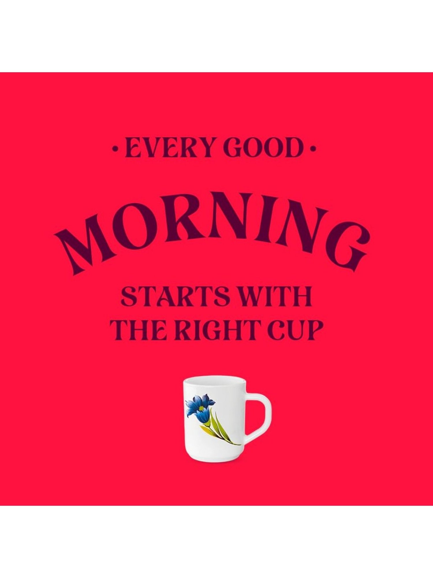 Larah by Borosil Multicolor Ceramic Tea & Coffee Mug - Set fo 6 240ml