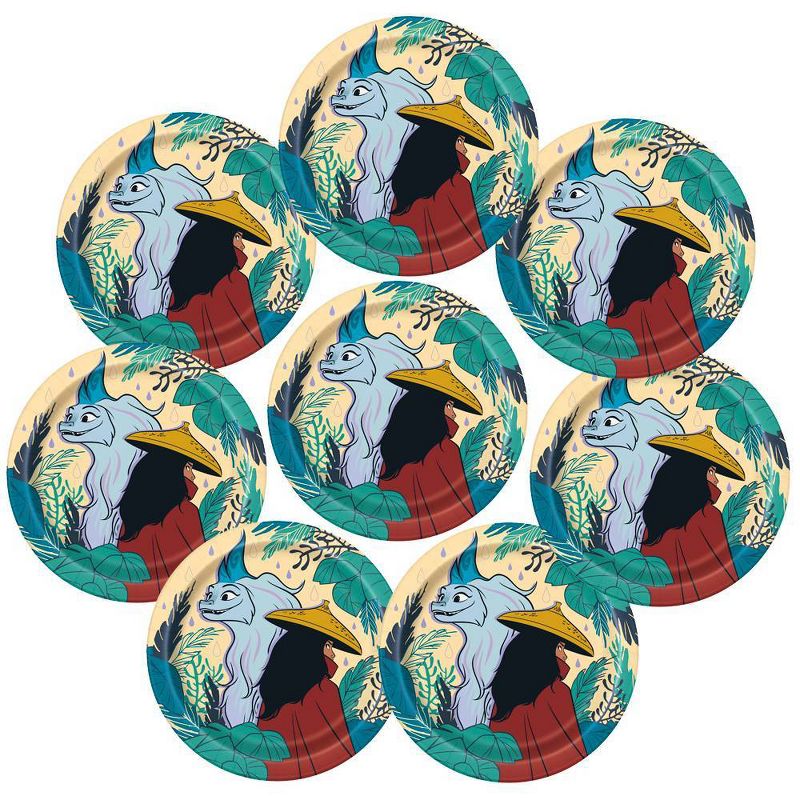 Raya and the Last Dragon 7" 8ct Dinner Paper Plates