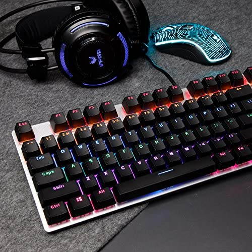 RAPOO V500PRO Compact Mechanical Gaming Keyboard, Mix-Colored Backlit, Linear Mechanical Switches