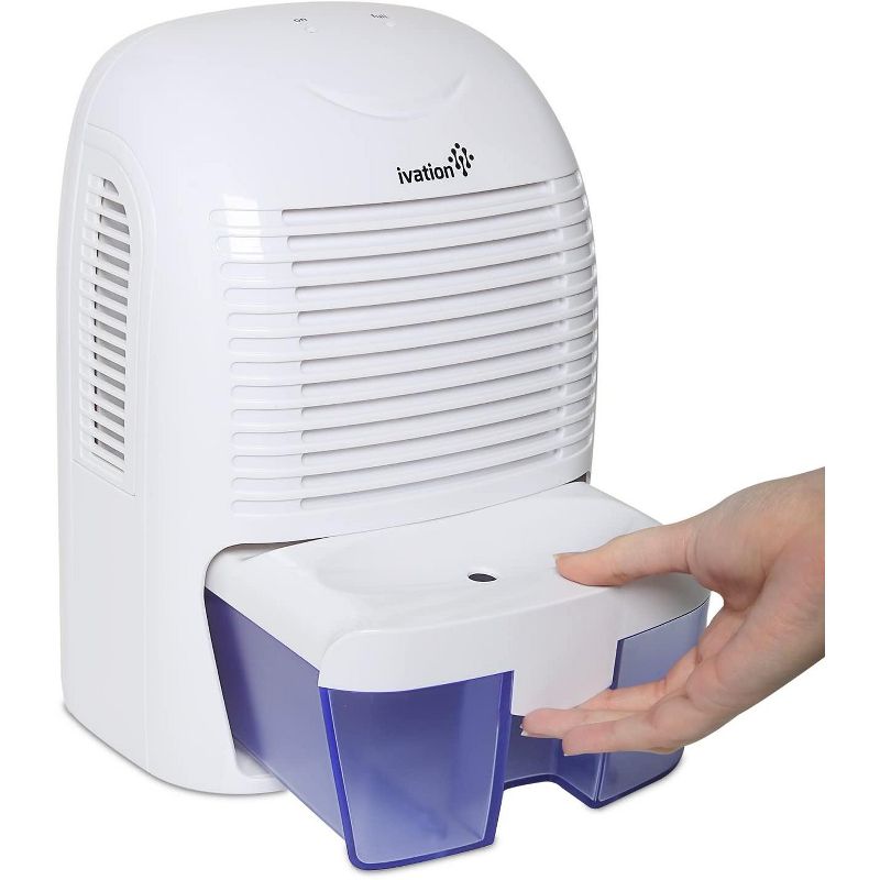Ivation 1.25 Pint Mid-Size Thermo-Electric Dehumidifier For Spaces Up to 2,200 Cubic Feet