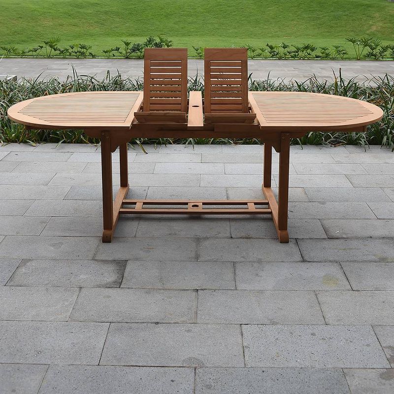 Renaissance Square Outdoor Patio Stacking Table - Gray - Vifah