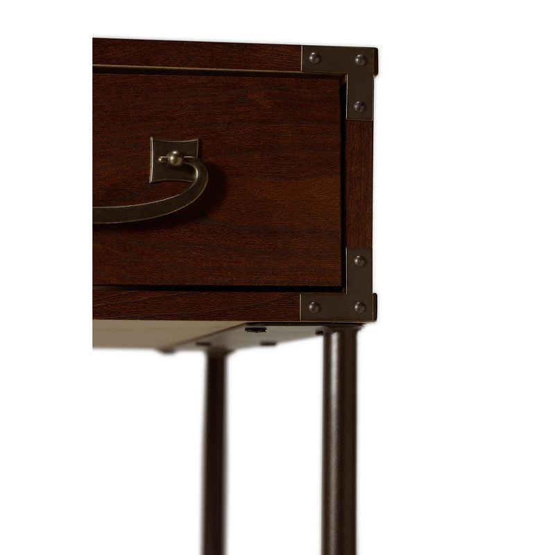 Kathy Ireland Home Ironworks Writing Desk Gold - Bush Furniture