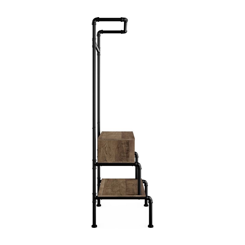 Quatro Umbrella Stand & Coat Rack Steel - Adesso