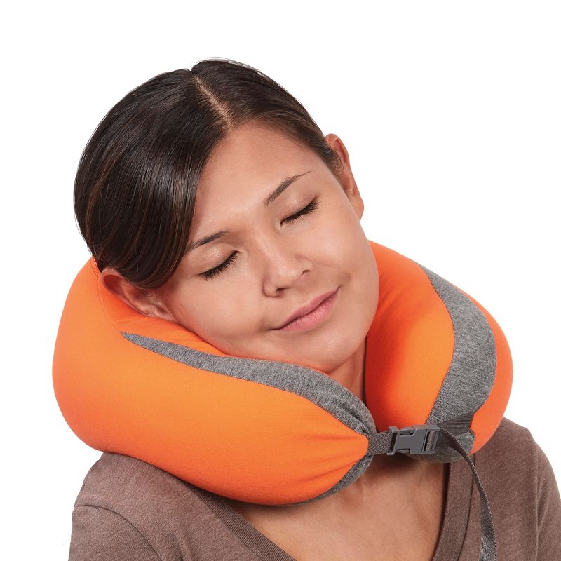 Travel Smart by Conair Soft Beaded Travel Pillow - Orange
