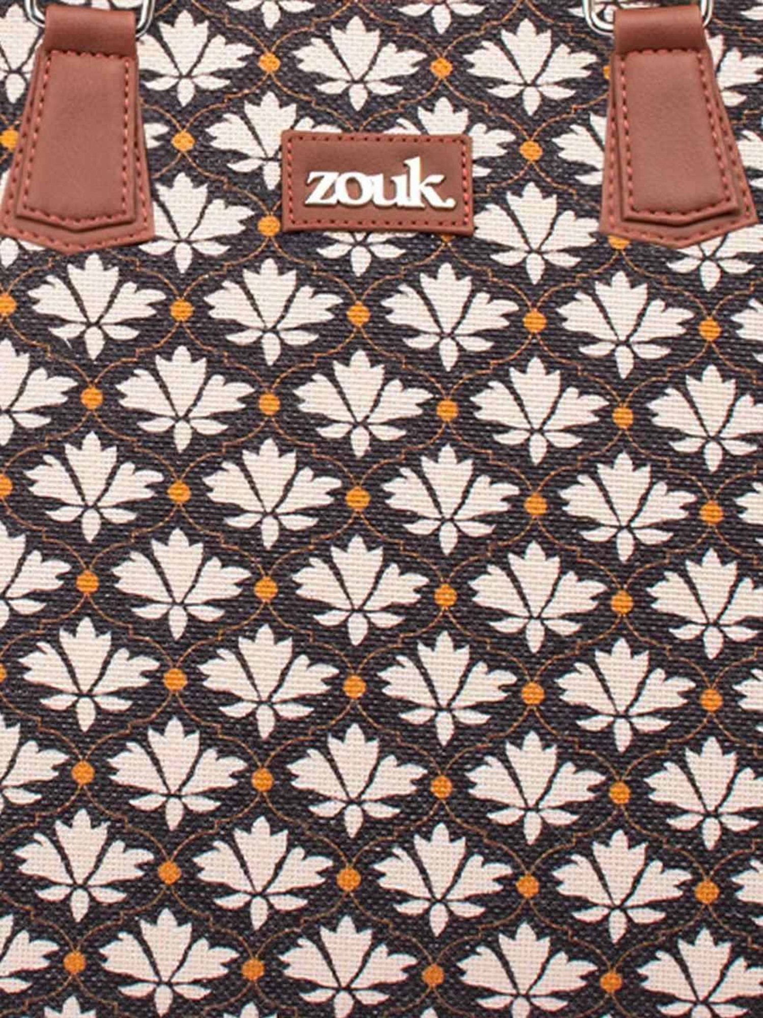 ZOUK Bidri Kaiser Printed Tote Handbag