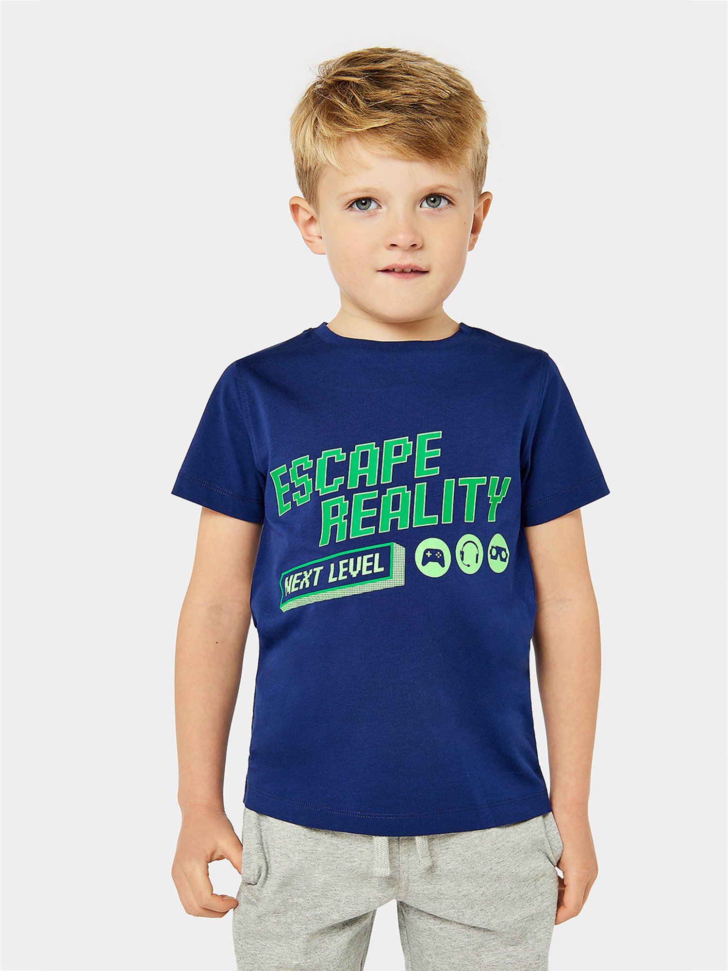 Mothercare Boys Blue Printed T-Shirt