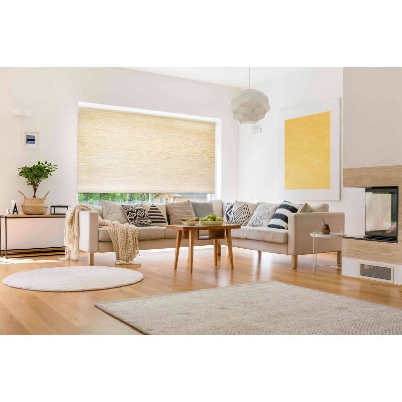 54"x72" Light Filtering Natural Roller Shade Beige - Lumi