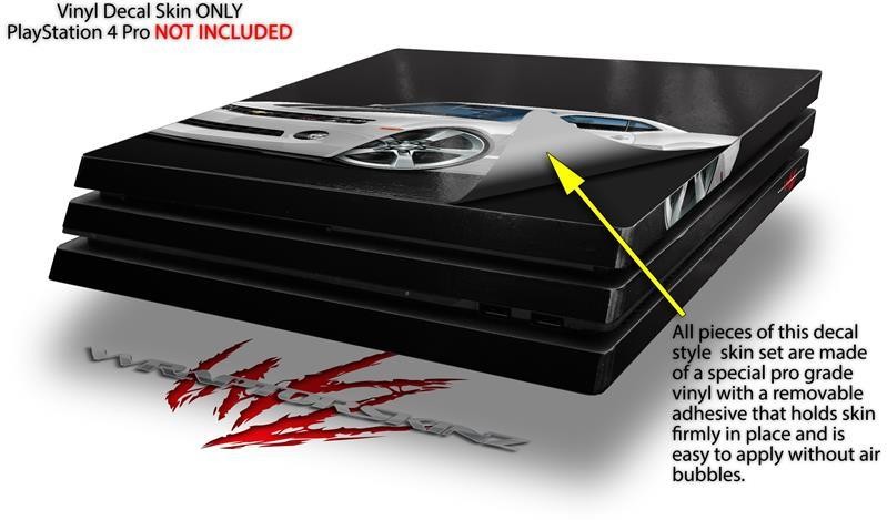 2010 Camaro RS White PS4 Pro Skin fits Sony Playstation 4 Console