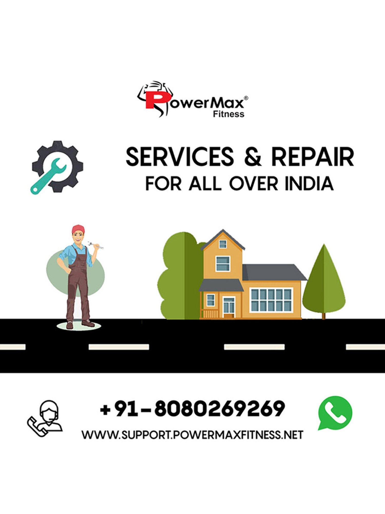 PowerMax Fitness BU-800 Upright Bike (Black)