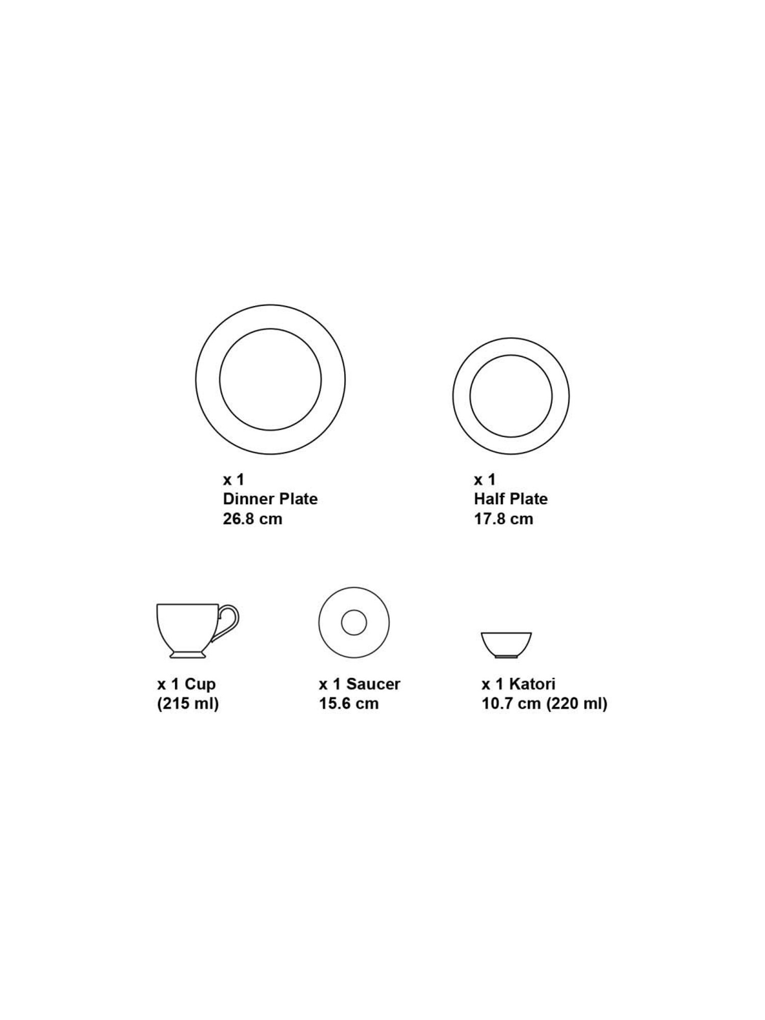 Noritake Ville De Platine White & Blue Porcelain Dinner Set