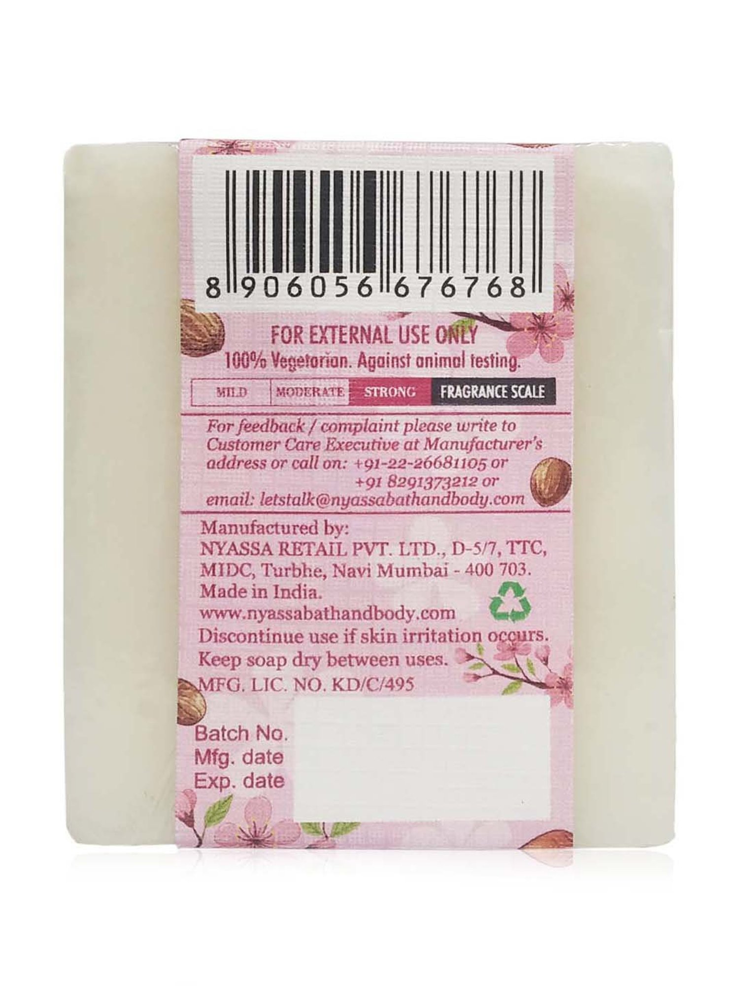 Nyassa Cherry Blossom Handmade Soap - 150gm