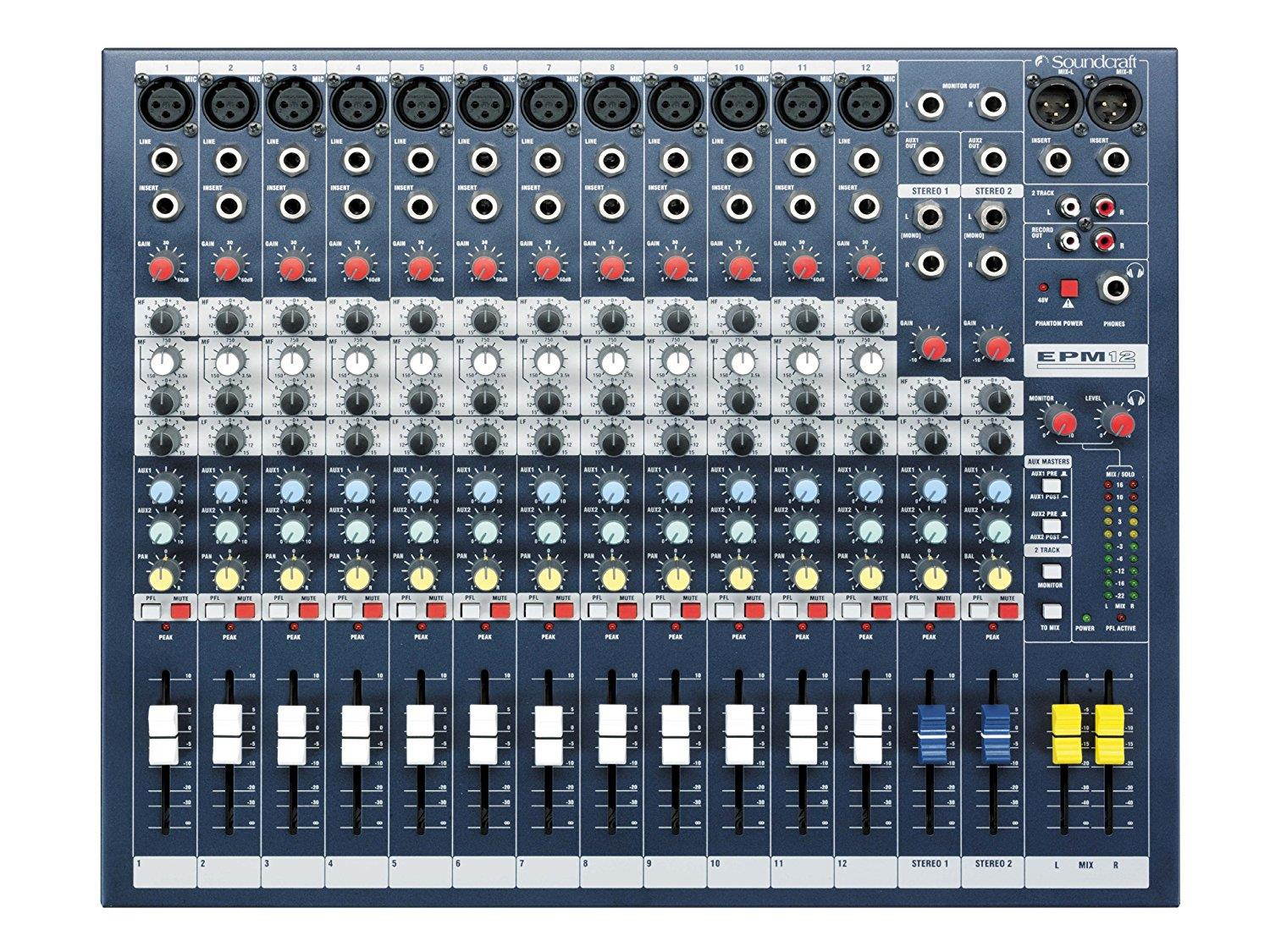 Soundcraft EPM12 12-Channel Multi-format Mixer