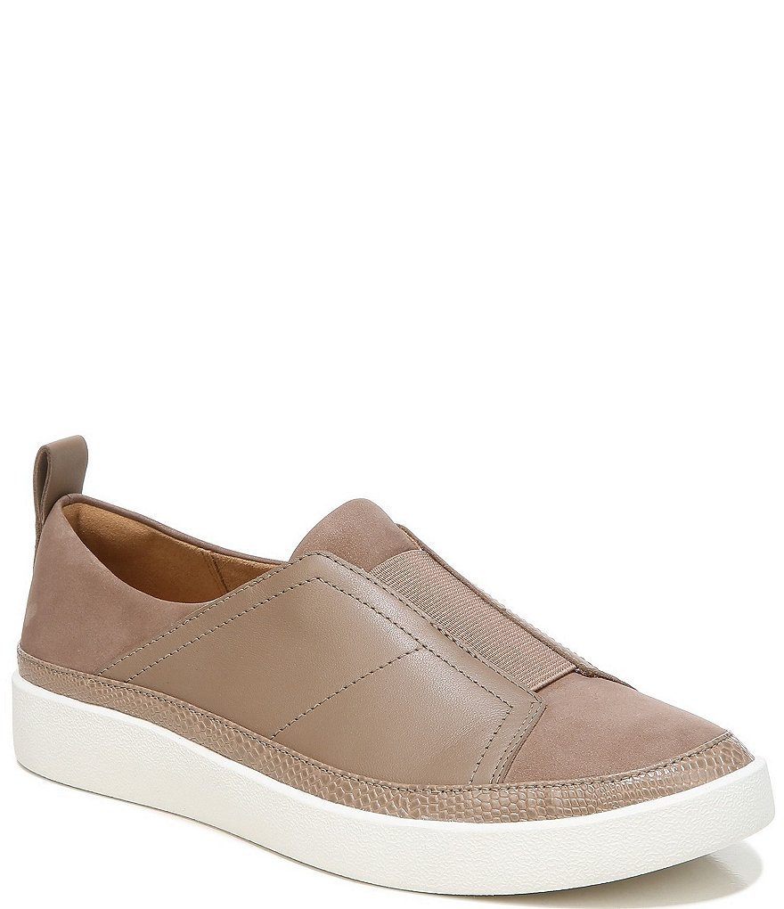 Vionic Zinah Leather Slip-On Sneakers