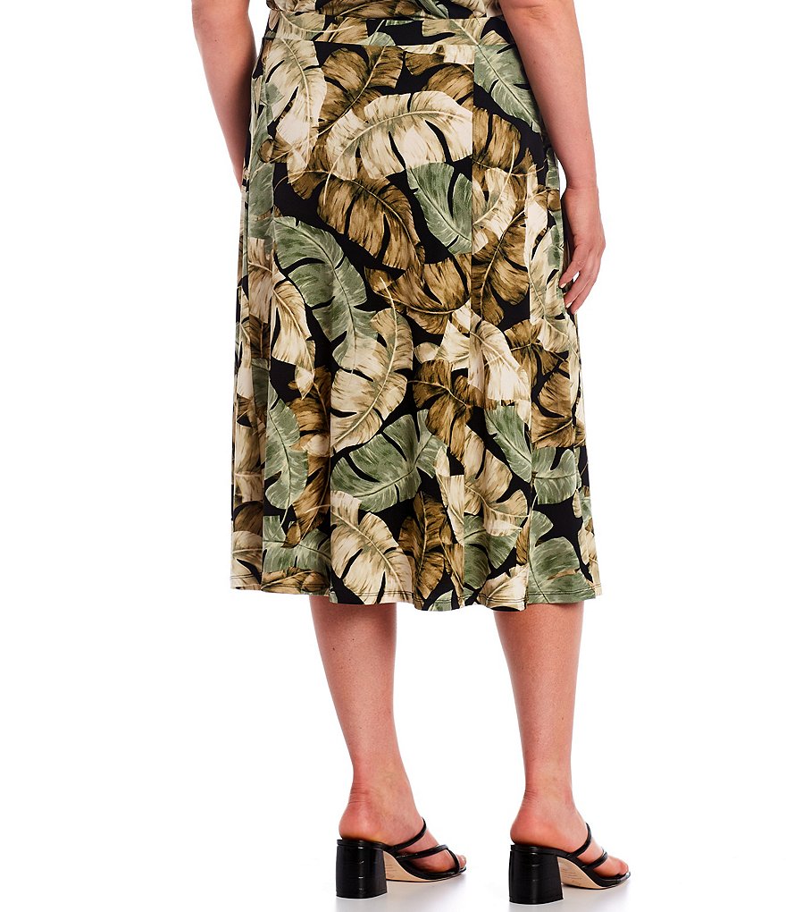 Intro Plus Size Activeease Drawstring Faux Wrap Skort