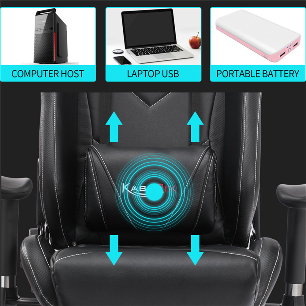 Kasorix Gaming Chair Racing Style Computer Chair with Footrest PU Leather Adjustable Gamer Chair with Headrest and Lumbar Support